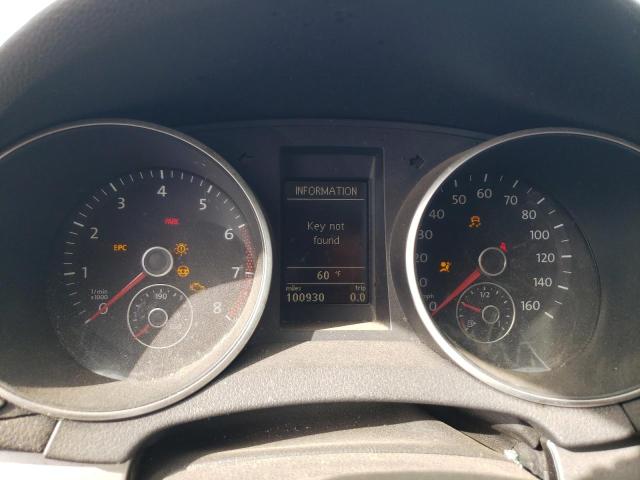 WVWBB7AJXCW274567 - 2012 VOLKSWAGEN GOLF BLACK photo 9