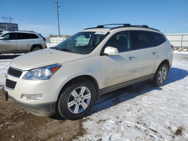 1GNKVJED6CJ184300 - 2012 CHEVROLET TRAVERSE LT WHITE photo 1