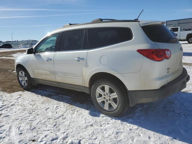 1GNKVJED6CJ184300 - 2012 CHEVROLET TRAVERSE LT WHITE photo 2