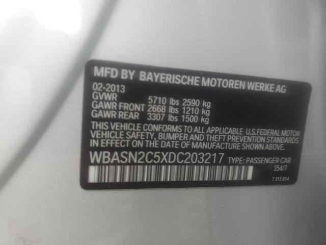 WBASN2C5XDC203217 - 2013 BMW 535 IGT SILVER photo 12