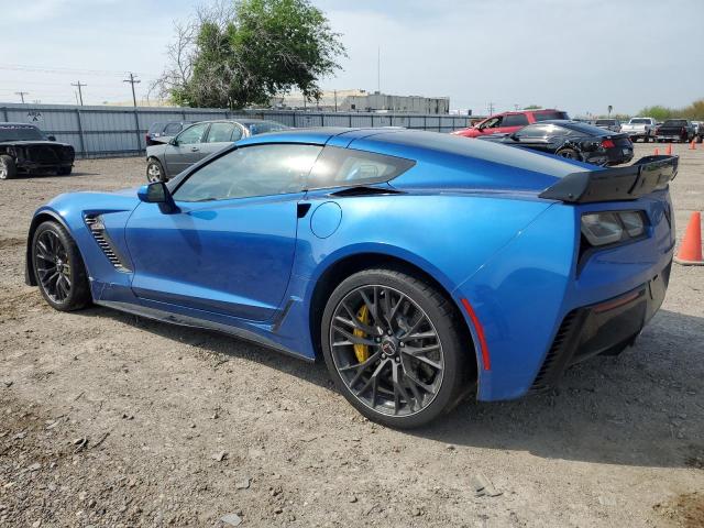 1G1YN2D63F5607562 - 2015 CHEVROLET CORVETTE Z06 1LZ BLUE photo 2