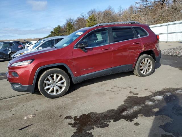 1C4PJLDB1EW301762 - 2014 JEEP CHEROKEE LIMITED RED photo 1