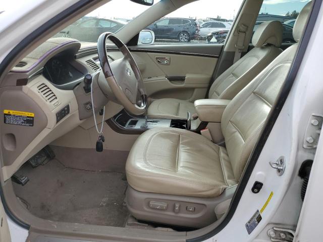 KMHFC46F29A342430 - 2009 HYUNDAI AZERA SE WHITE photo 7