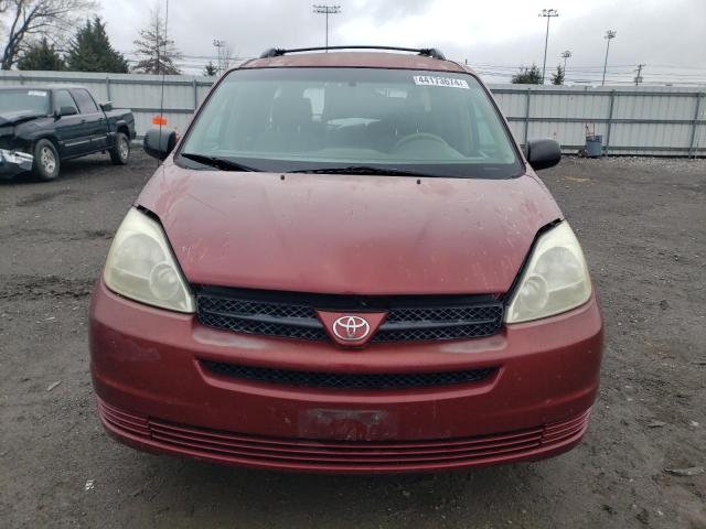 5TDZA23C85S318684 - 2005 TOYOTA SIENNA CE MAROON photo 5