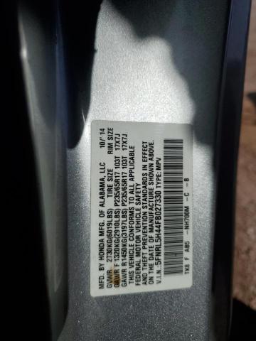 5FNRL5H44FB027330 - 2015 HONDA ODYSSEY EX SILVER photo 12