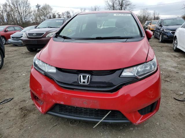 JHMGK5H52GS003551 - 2016 HONDA FIT LX RED photo 5