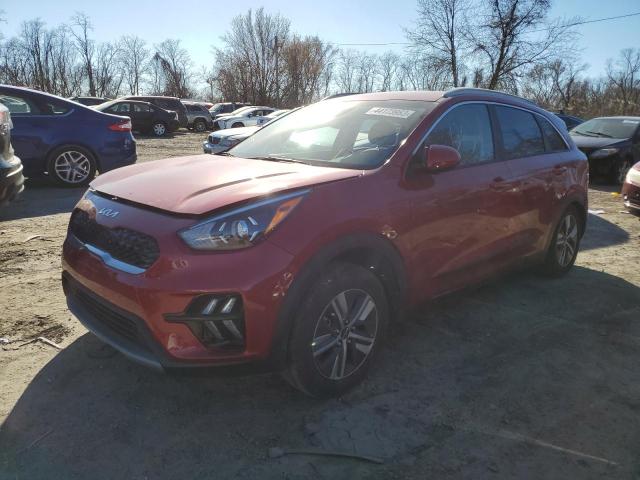 KNDCB3LC4N5542565 - 2022 KIA NIRO LX BURGUNDY photo 1