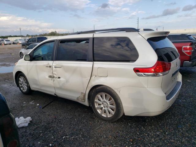 5TDYK3DC2BS039174 - 2011 TOYOTA SIENNA XLE WHITE photo 2