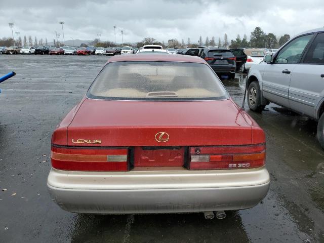 JT8VK13T2N0018498 - 1992 LEXUS ES 300 RED photo 6