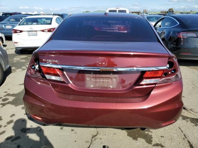 2HGFB2F90FH520484 - 2015 HONDA CIVIC EXL BURGUNDY photo 6