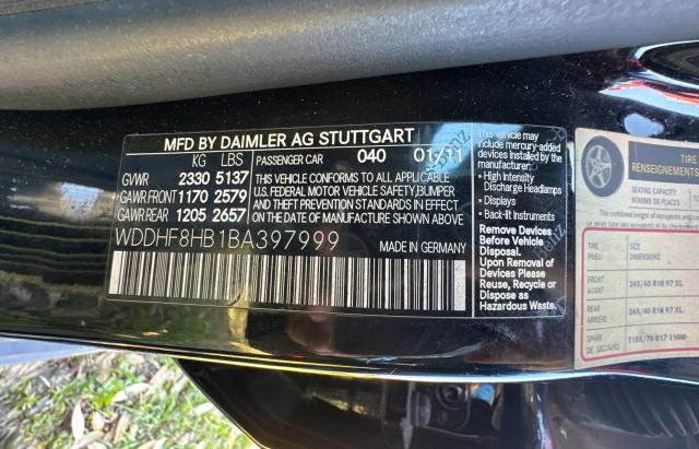 WDDHF8HB1BA397999 - 2011 MERCEDES-BENZ E 350 4MATIC BLACK photo 10