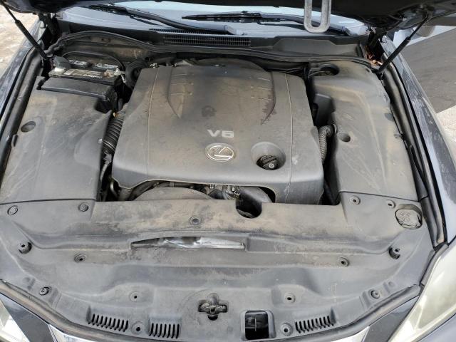 JTHBK262765003916 - 2006 LEXUS IS 250 GRAY photo 11