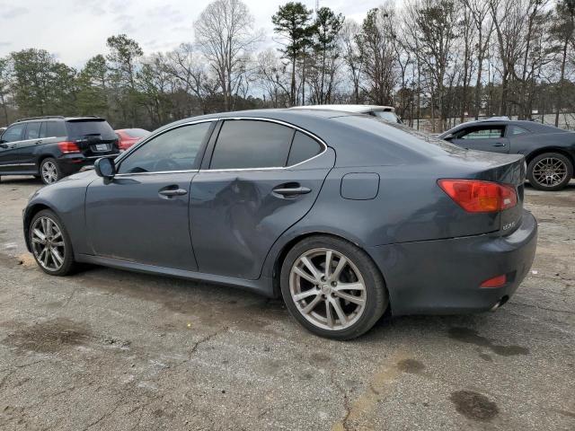 JTHBK262765003916 - 2006 LEXUS IS 250 GRAY photo 2