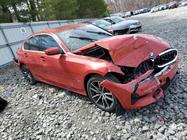 WBA5R7C56KAJ82308 - 2019 BMW 330XI Կարմիր լուսանկար 4