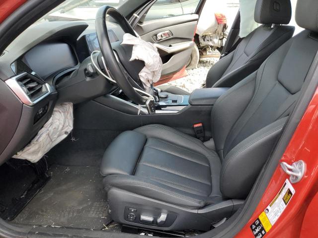 WBA5R7C56KAJ82308 - 2019 BMW 330XI Կարմիր լուսանկար 7
