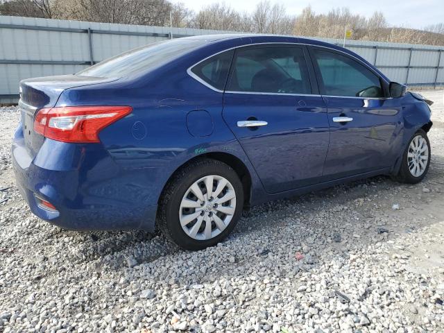 3N1AB7AP1KY416962 - 2019 NISSAN SENTRA S BLUE photo 3