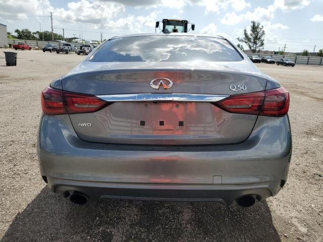 JN1EV7AR0KM554375 - 2019 INFINITI Q50 LUXE GRAY photo 6