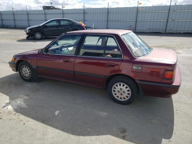 JHMED3658MS019368 - 1991 HONDA CIVIC LX MAROON photo 2