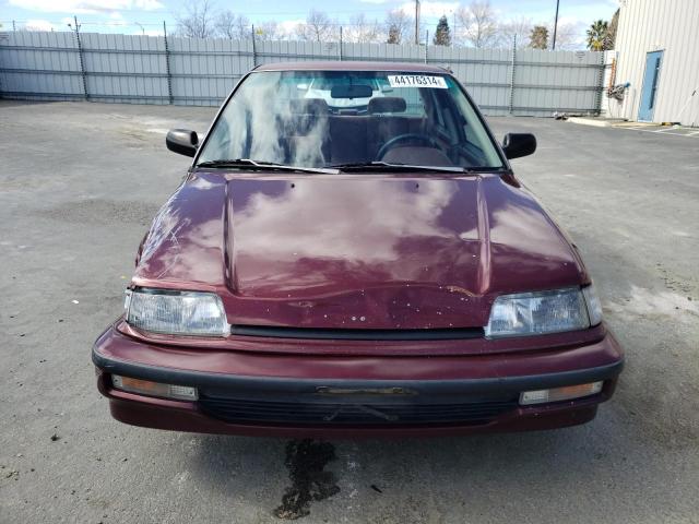 JHMED3658MS019368 - 1991 HONDA CIVIC LX MAROON photo 5