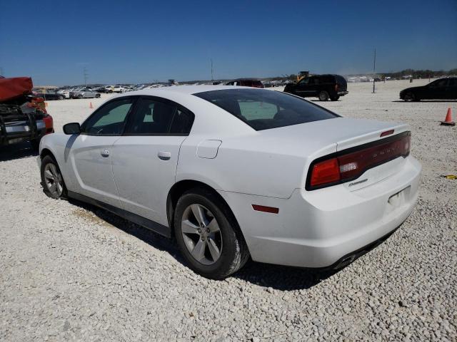 2C3CDXBG1EH129196 - 2014 DODGE CHARGER SE WHITE photo 2