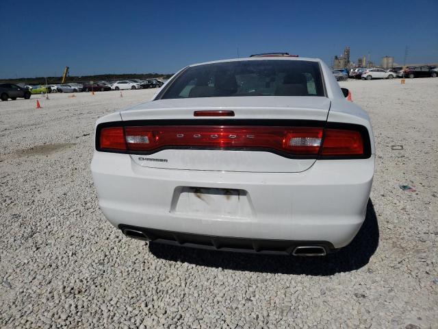 2C3CDXBG1EH129196 - 2014 DODGE CHARGER SE WHITE photo 6