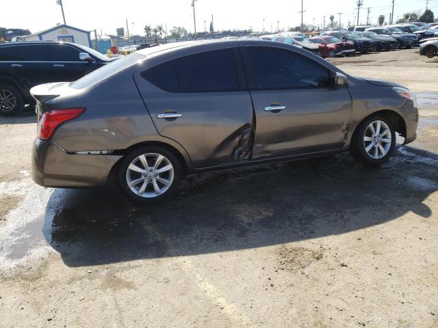 3N1CN7AP7FL900668 - 2015 NISSAN VERSA S GRAY photo 3