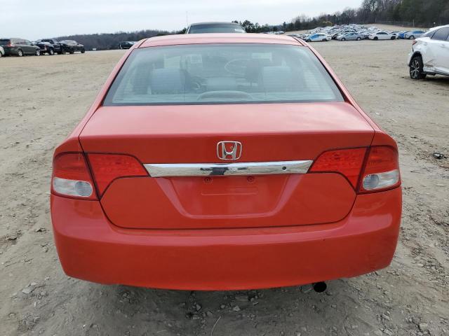 2HGFA1F5XAH537487 - 2010 HONDA CIVIC LX RED photo 6