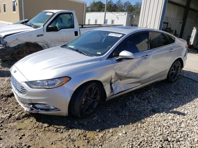 3FA6P0LU8JR131883 - 2018 FORD FUSION SE HYBRID SILVER photo 1