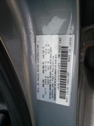 JM1BL1UF2C1554093 - 2012 MAZDA 3 I SILVER photo 12