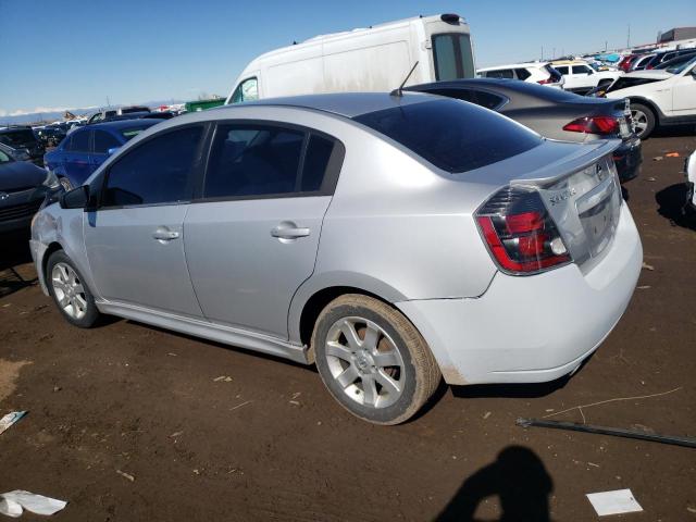 3N1AB6AP5CL616753 - 2012 NISSAN SENTRA 2.0 SILVER photo 2