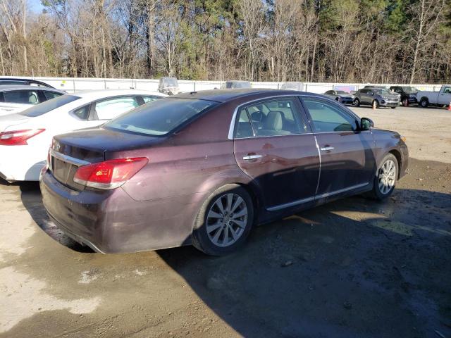 4T1BK3DB4BU407827 - 2011 TOYOTA AVALON BASE 勃艮第红 照片 3