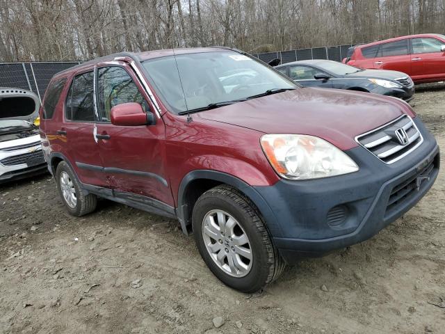 SHSRD78866U443609 - 2006 HONDA CR-V EX RED photo 4