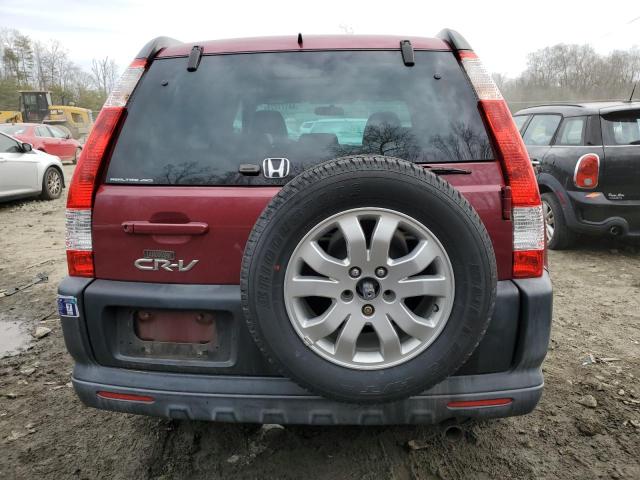 SHSRD78866U443609 - 2006 HONDA CR-V EX RED photo 6