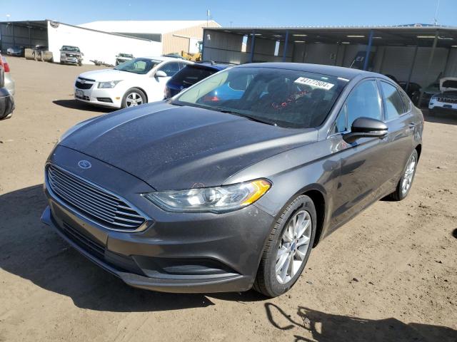 3FA6P0H72HR383254 - 2017 FORD FUSION SE GRAY photo 1