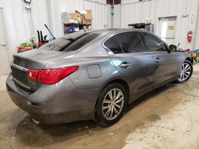 JN1BV7AR9EM700232 - 2014 INFINITI Q50 BASE GRAY photo 3