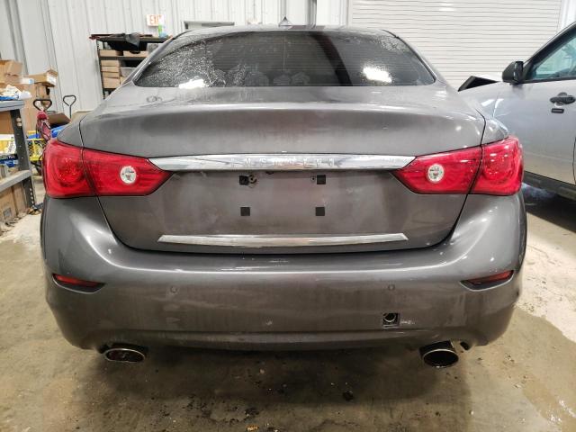 JN1BV7AR9EM700232 - 2014 INFINITI Q50 BASE GRAY photo 6