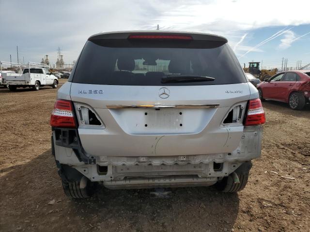 4JGDA5HBXCA017142 - 2012 MERCEDES-BENZ ML 350 4MATIC SILVER photo 6