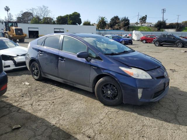 JTDKN3DU2D0354472 - 2013 TOYOTA PRIUS BLUE photo 4