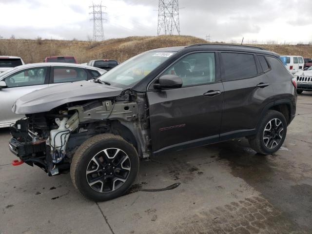 3C4NJDDB0KT799273 - 2019 JEEP COMPASS TRAILHAWK GRAY photo 1