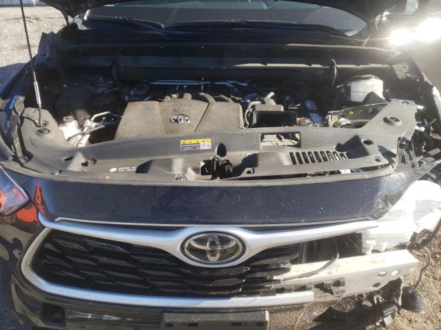 5TDGZRBH2NS573711 - 2022 TOYOTA HIGHLANDER XLE BLACK photo 12