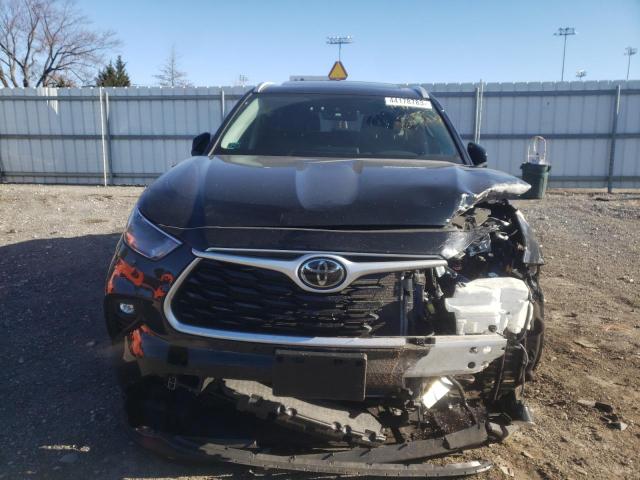 5TDGZRBH2NS573711 - 2022 TOYOTA HIGHLANDER XLE BLACK photo 5