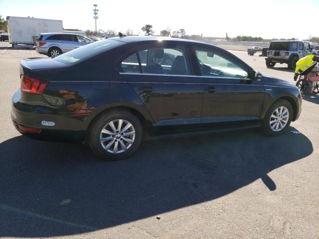 3VW637AJ7DM259845 - 2013 VOLKSWAGEN JETTA HYBRID BLACK photo 3