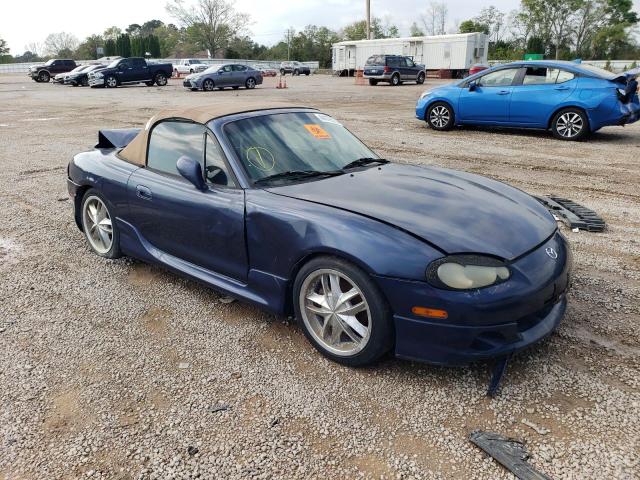 JM1NB353020233965 - 2002 MAZDA MX-5 MIATA BASE BLUE photo 4