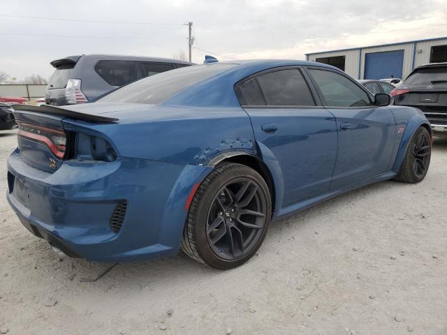 2C3CDXGJ0LH166368 - 2020 DODGE CHARGER SCAT PACK BLUE photo 3