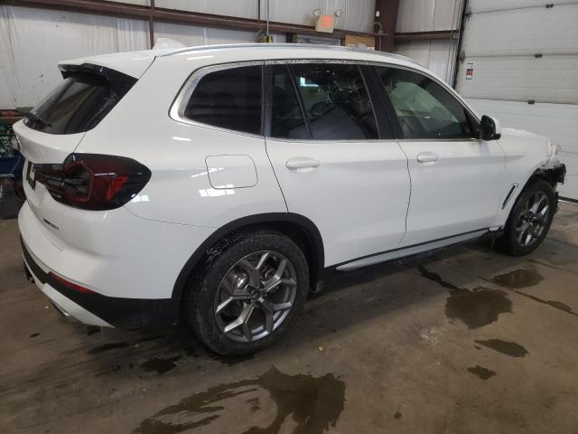 5UX53DP02N9L78476 - 2022 BMW X3 XDRIVE30I WHITE photo 3