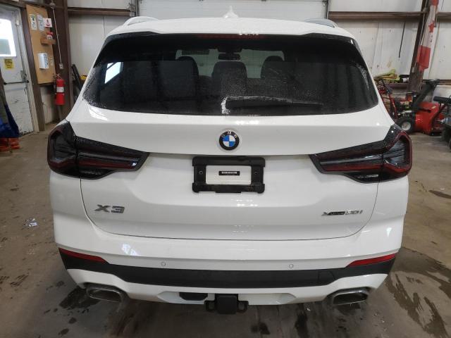 5UX53DP02N9L78476 - 2022 BMW X3 XDRIVE30I WHITE photo 6