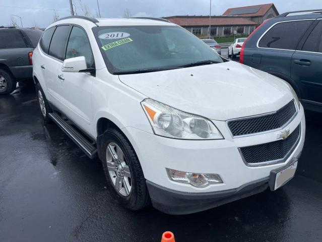 1GNKVGED8BJ285260 - 2011 CHEVROLET TRAVERSE LT WHITE photo 1