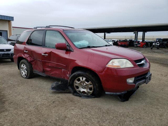 2HNYD18242H536364 - 2002 ACURA MDX RED photo 4