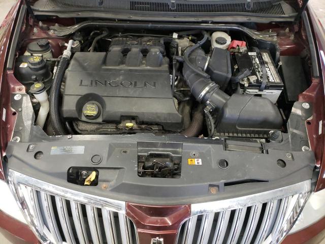 1LNHL9ER0AG611396 - 2010 LINCOLN MKS MAROON photo 11