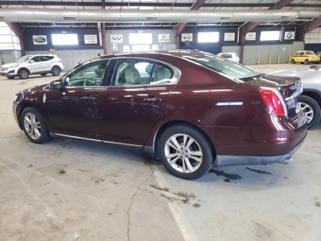 1LNHL9ER0AG611396 - 2010 LINCOLN MKS MAROON photo 2